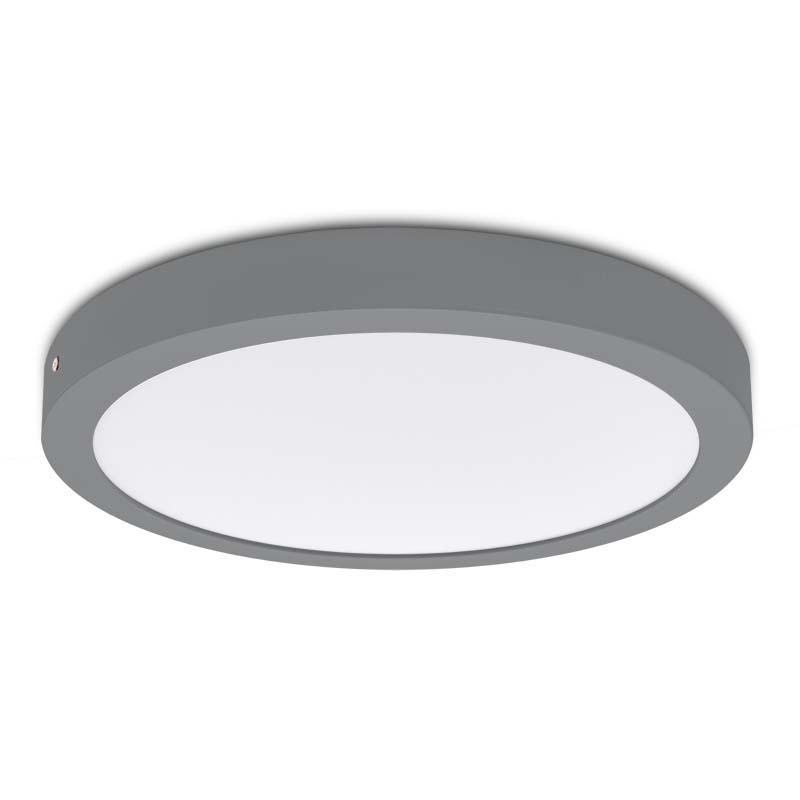 SLIM, PLAFÓN LED REDONDO GRIS 24W - 4200K